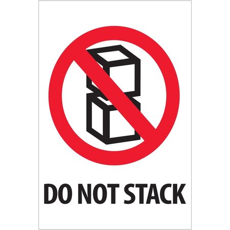 BOX PARTNERS 4 x 6 in. Do Not Stack Labels IPM502